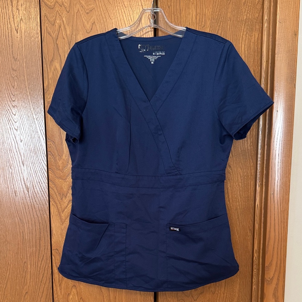 Grey's Anatomy Blue Women's Scrub Top.